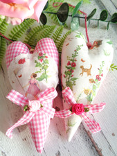 Set stoffherzen 15x7cm zum - stoffherzen, 15x7cm,
