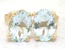 Aquamarin Ohrstecker 585