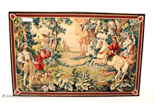 Prächtiger antiker Gobelin / Stickbild / Wandteppich / Barockstil / 145 x 95 cm