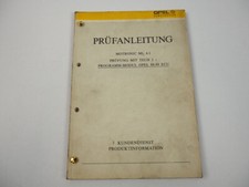 Opel Kadett E Omega A Senator B Motronic ML 4.1  Prüfanleitung Fehlersuche 1989