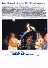 Autogramm - Sara Simeoni