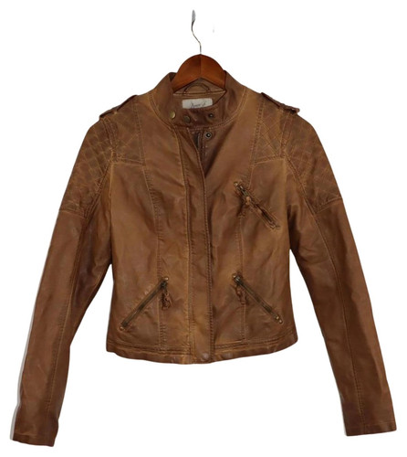 Denim damen lederjacke gr - denim,