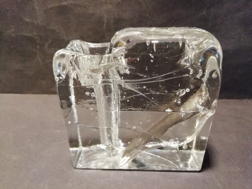 Glas blockvase solifleur - blockvase,