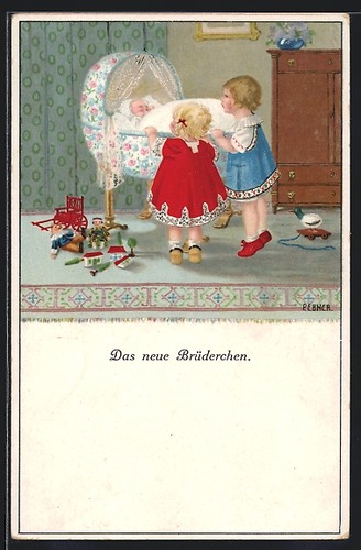 Künstler pauli ebner - künstler-ak,