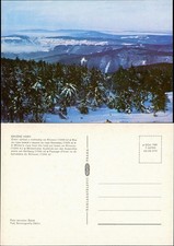 Sankt Joachimsthal Jáchymov Zimní výhled z rozhledny na Klinovci Keilberg 1975