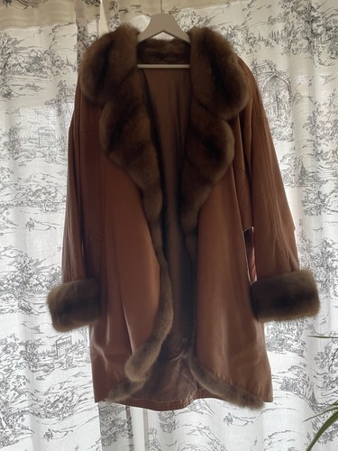 Echte zobel sable pelz mantel - echte,