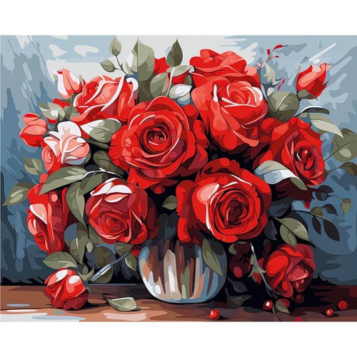 Malset rosen blumen 40x50cm - rosen,