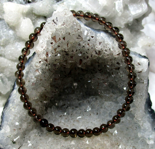 Rauchquarz edelstein armband - , edelstein-armband
