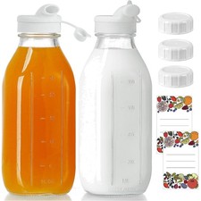 Glasflaschen 2er Set, 1 Liter