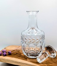 WMF Bleikristall Karaffe mit Stopfen | Handgeschliffen | Glasflasche | Mid...