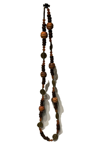 Afrikakette 100 holzperlen - 100, cm
