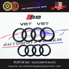 AUDI S6 Emblem BLACK Front