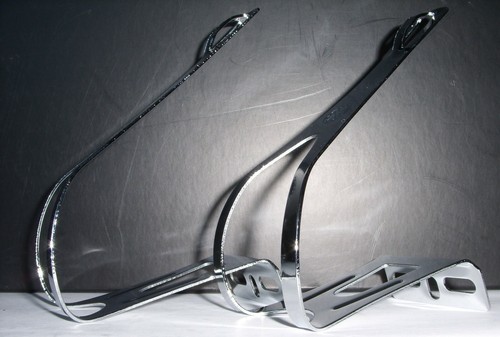 Pedalhaken stahl verchromt - stahl,