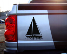 Segelyacht Aufkleber 25 Farben 8 Größen Yacht Boot Segeln Wassersport Jolle