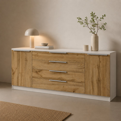 Sideboard 200 weiß - cm,