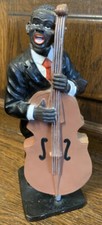 Kontrabass Spieler Statue Jazz