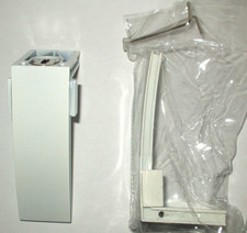 2 Design Wandträger Weiß von Teba für Rollos, Lamellenanlage,  Plissee etc