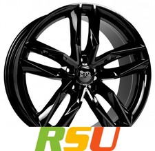 MAM RS3 black painted 8x18" ET45 LK5 108 ML 72.6 Alufelgen 18 Zoll