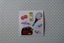 Sandylion Sticker - Tennis - Originalbogen - Mylar