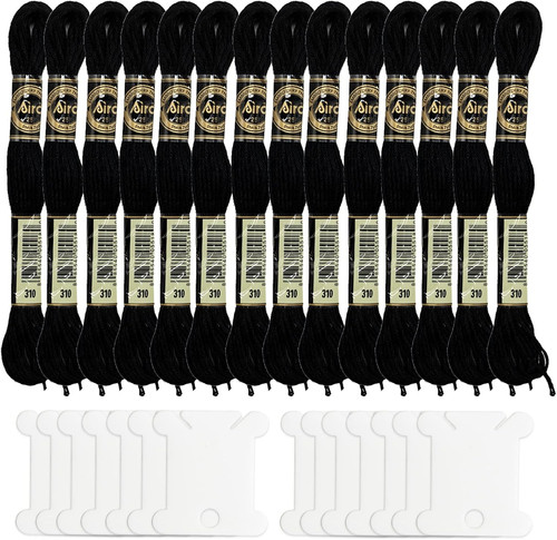 Stücke schwarze stickgarne - 14,