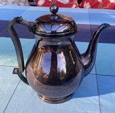 ALP Danmark ATLA 32 Kanne Kaffeekanne Stahl versilbert, ideal zu Deko-Zwecken