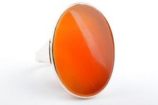 Ring großer Karneol Lagenstein in aus 333 er 8k Gelb Gold Gr. 53 -