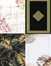 WC Bademattenset 2 tlg. / Mehrere Muster / Bath Set / 100x60 cm + 50x60 cm