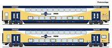 Roco 6200106 2-tlg Set Doppelstockwagen metronom 1:87 Spur H0