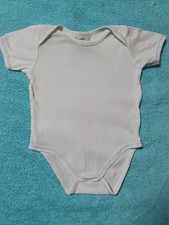 ALANA Baby Body weiß hellblau