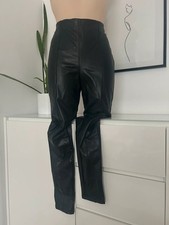 Leder Hose gr M H&M schwarz