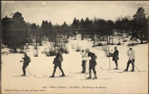 Eine gruppe von ski - von, ski-fahrer
