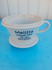Melitta, Schnell Filter Nr. 102 D.R.G.M. D.R.P. 4 Loch Kaffee Filter