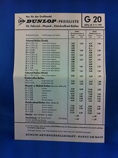 Dunlop Preisliste Fahrrad