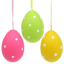 Bunte Plastikeier 15cm zum