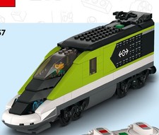 ✅ 1-2-3 STEINE ✅ Lego Eisenbahn Lok aus 60337 + 1 Minifigur OHNE Powerup ✅ NEU