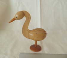 Serviettenhalter  Vogel  Schwan aus Holz DDR    Erzgebirge 