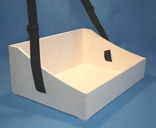 Holz Bauchladen Hochzeit Junggesellenabschied Geburtstag JGA schwarzer Gurt