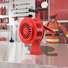 120dB Handsirene Aluminiumgehäuse Sirene SY-200A Handkurbel Alarmsirene Rot DE