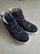 BULL BOXER Stiefeletten Gefütterte Winter-Sneaker  Damen Gr.40 Leder 
