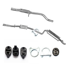 Komplette Auspuff + Anbausatz für Fiat Seicento 1.1 iE 8V 54PS 40kW