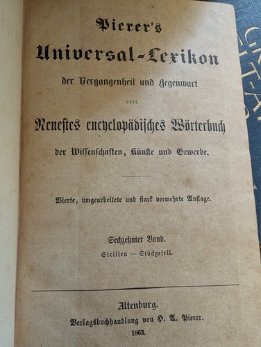 Pierers universal lexikon der - pierers,
