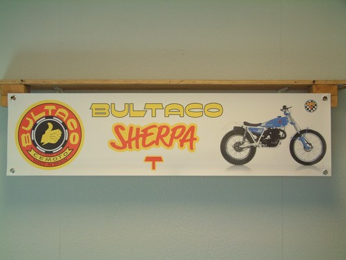 Bultaco sherpa banner - bultaco,