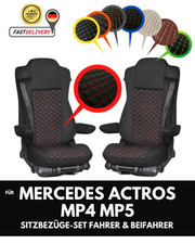 LKW Sitzbezüge passend für Mercedes Actros MP4 MP5 SET 1+1 Fahrer & Beifahrer