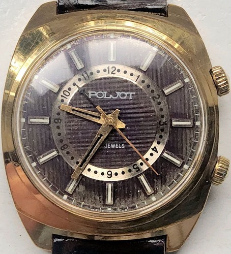 Poljot wecker udssr - wecker, schwarz