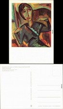 Berlin Nationalgalerie: Gemälde "Grünes Mädchen" v. Karl Schmidt-Rottluff 1986