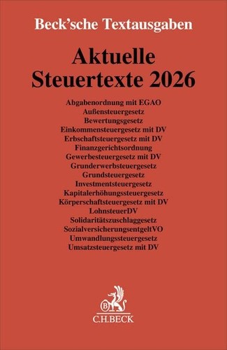 Aktuelle steuertexte 2026 - aktuelle,