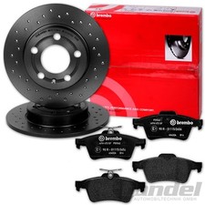 brembo GELOCHTE BREMSSCHEIBEN + BELÄGE passend für HINTEN OPEL VECTRA C SIGNUM