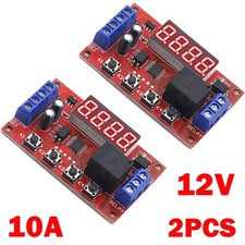 2Pcs DC12V 10A Adjustable Time