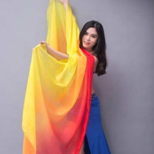 Bauchtanz schal regenbogen - bauchtanz,
