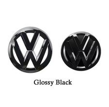Vw Polo 6r 2009-2013 Embleme in schwarz vorne hinten neu 2x ovp